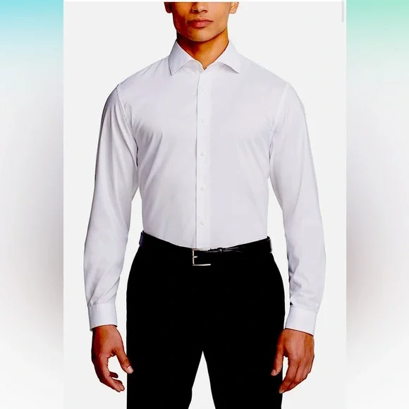 Reaction Kenneth Cole | Shirts | Nwt Kenneth Cole White Dress Shirt 5 12  3435 Slim Fit Long Sleeve | Poshmark